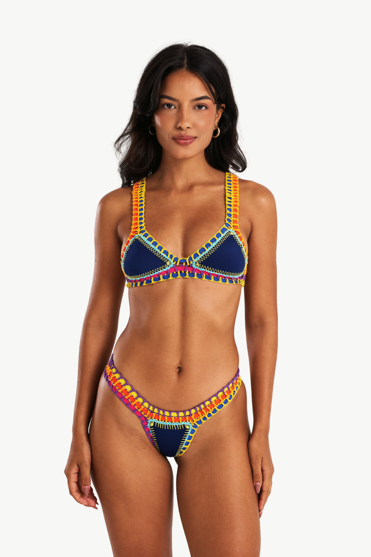 Caipirinha - Haut de bikini crochet bleu
